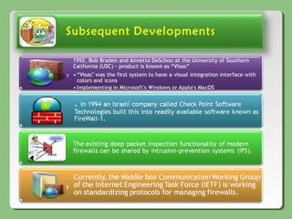 Subsequent Developments
 