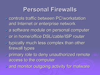 Firewalls | PPT