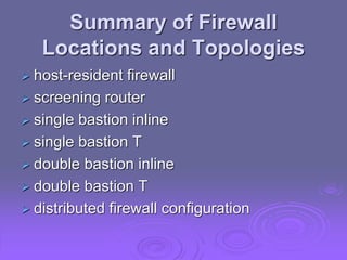 Firewalls | PPT