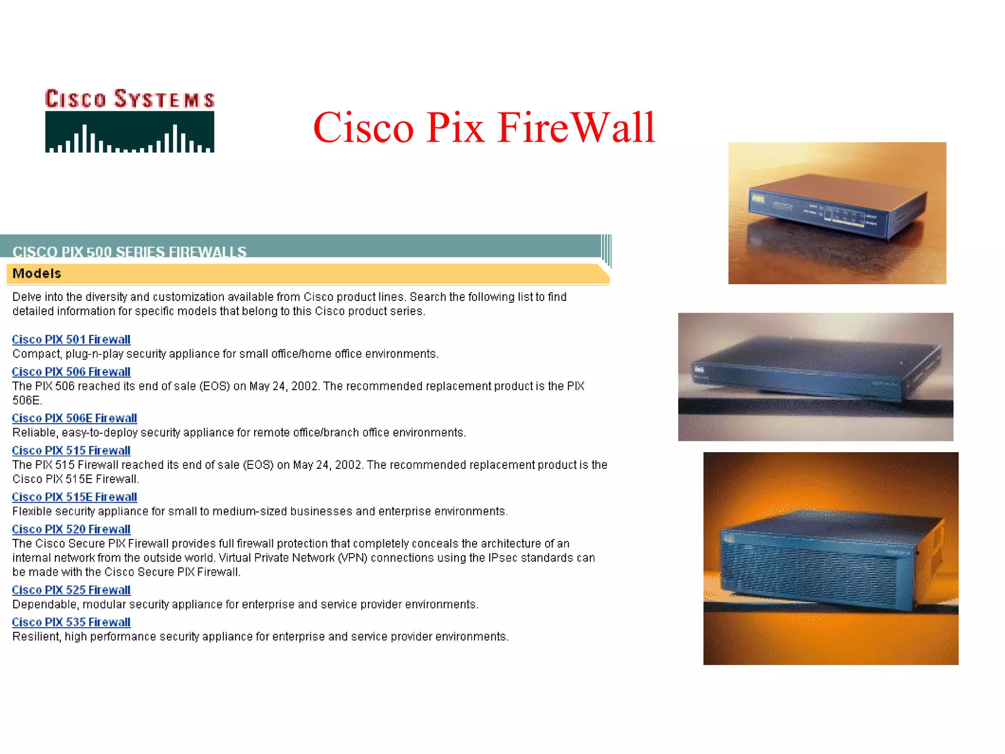Cisco Pix FireWall 
