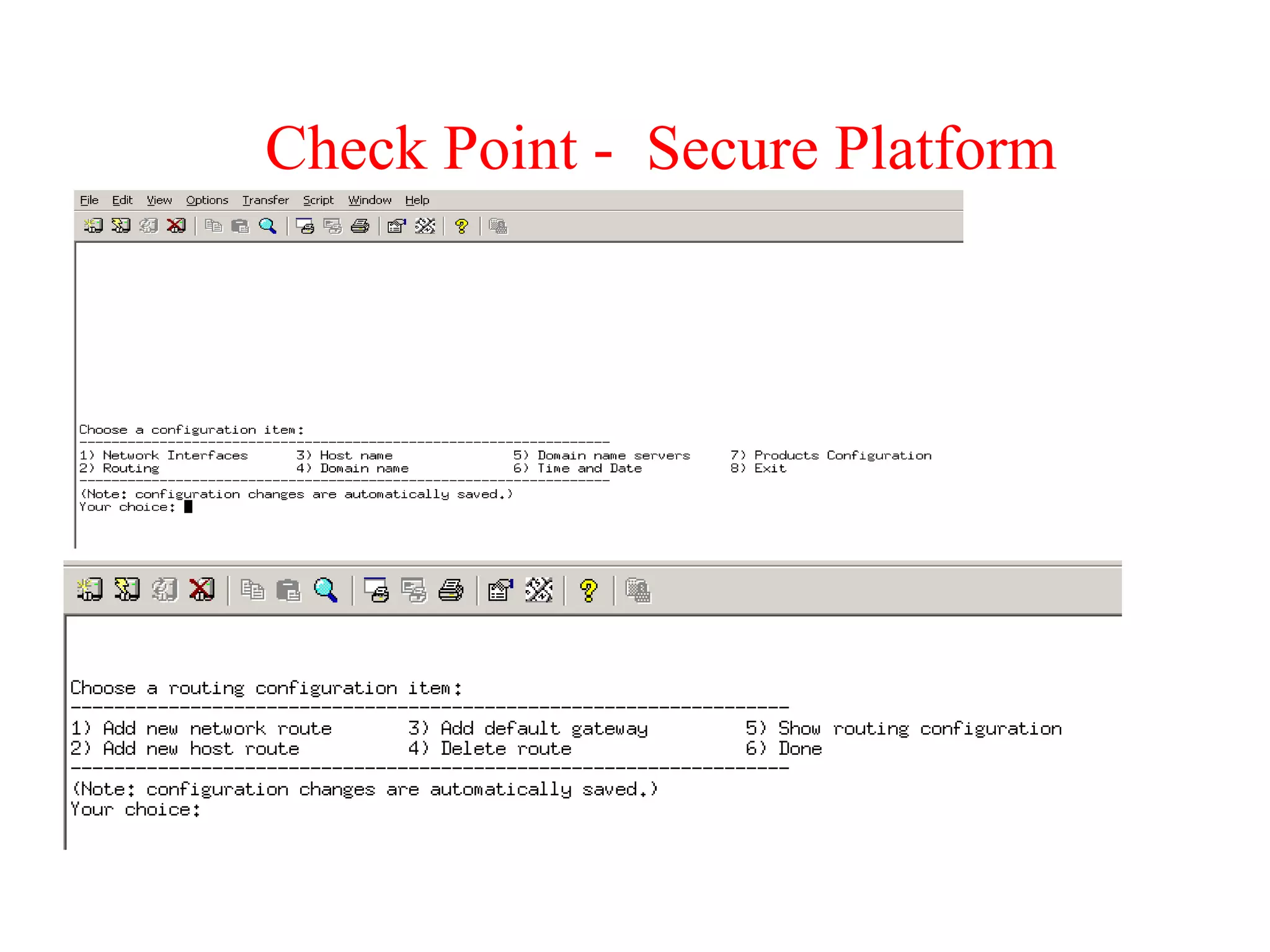 Check Point -  Secure Platform 