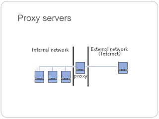 Proxy servers
 