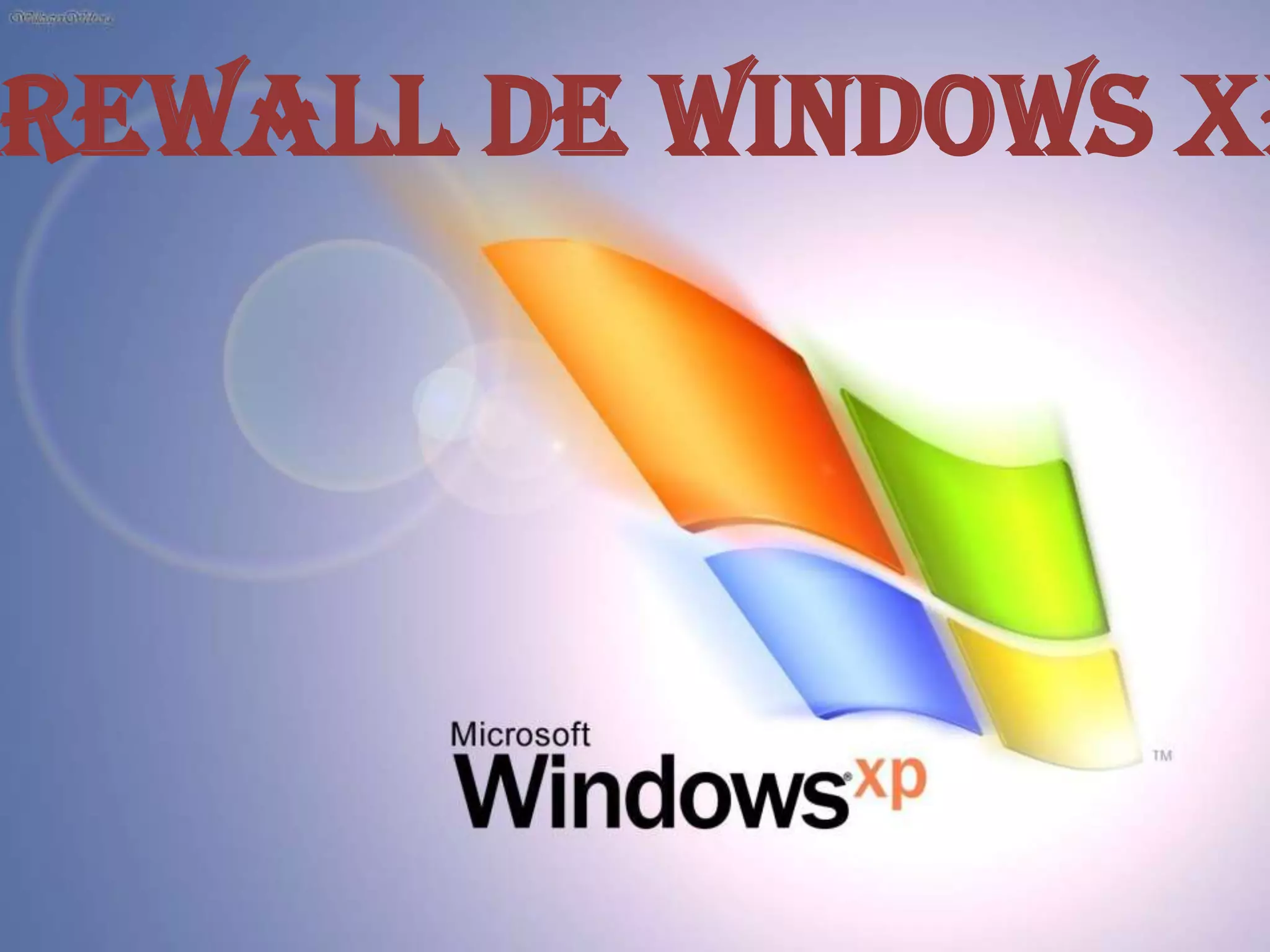 irewall de Windows XP
 