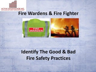 Fire Warden Spot the Hazards.pdf The Fire watch or Fire Warden Training ...
