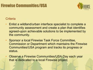 Firewise CommunityPresentation | PPT