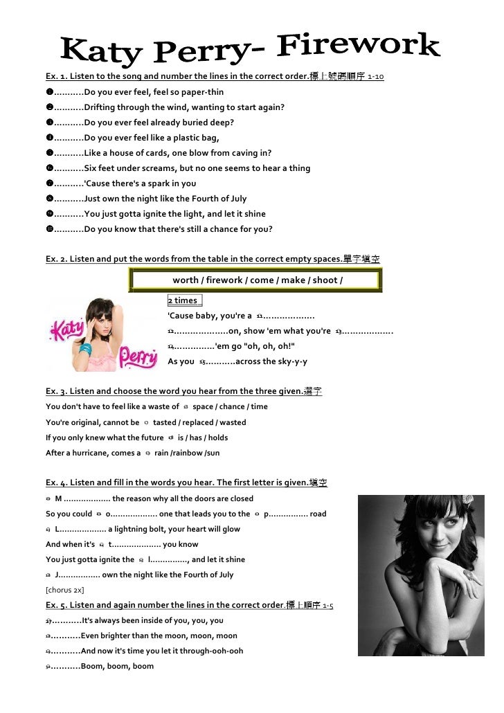 Firework by katy perry caroline