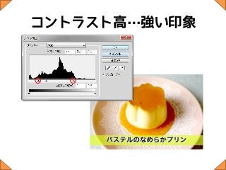 コントラスト高…強い印象
 
