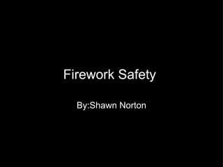 Firework Safety  By:Shawn Norton 