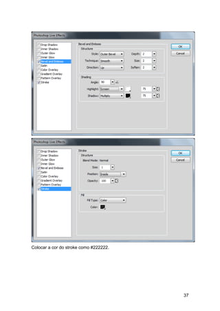 Colocar a cor do stroke como #222222.




                                        37
 