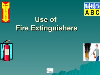Use of
Fire Extinguishers
 