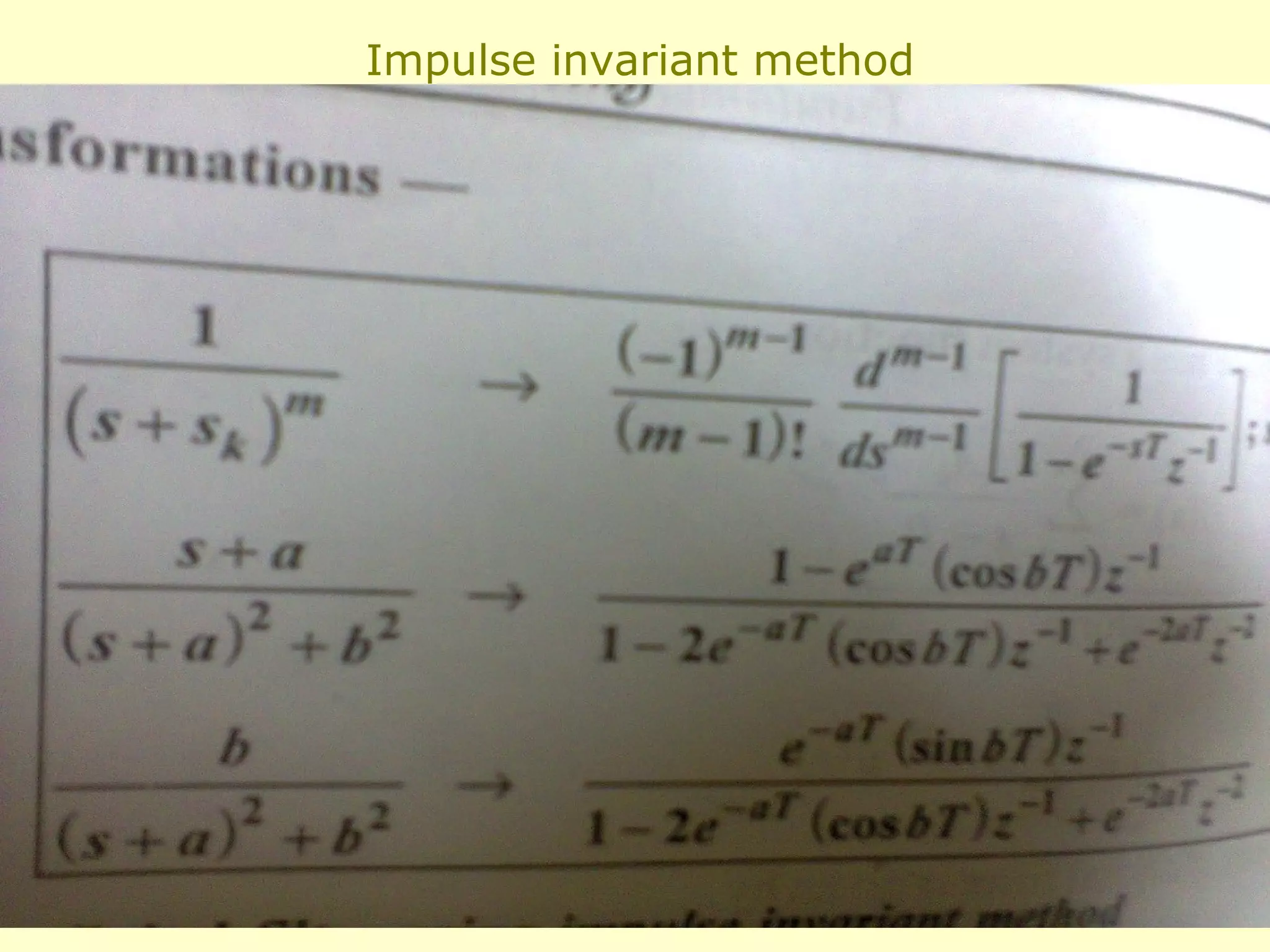 Impulse invariant method

 