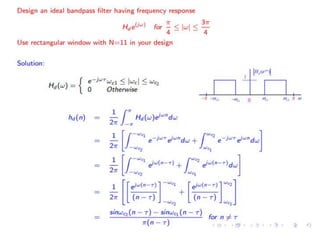 Fir Filtering Design FIR Filter Design.pptx