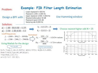 FIR Filters Lecture (What are FIR FIlters)pptx | PPTX