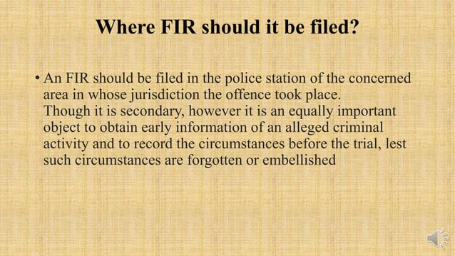Fir & it’s evidentiary value | PPTX