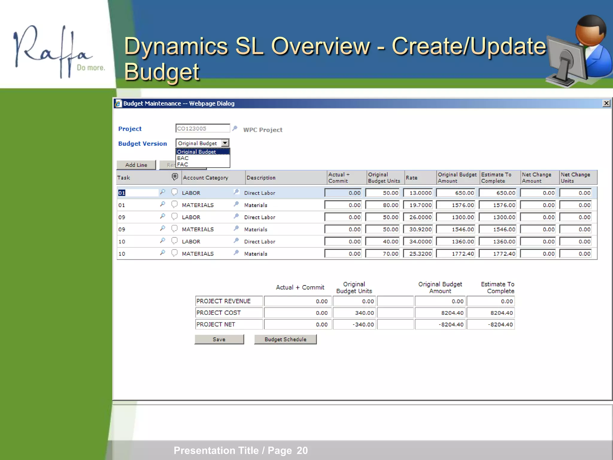 Presentation Title / Page 20
 