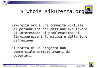 2006: Infosecurity Italy: Tecnologie di Firma Digitale e Tutela della Riservatezza