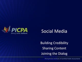 Social Media
Building Credibility
Sharing Content
Joining the Dialog
Maureen Renzi
VP - Communications
 
