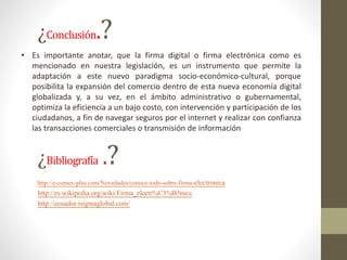 Firma electronica | PPTX