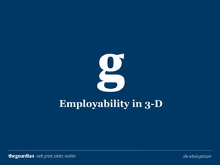 Employability in 3-D

 
