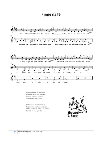 Reuniões de grupo JEF – 2010/2011
61
 