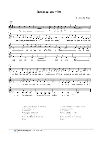 Reuniões de grupo JEF – 2010/2011
62
 