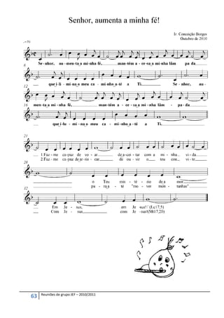 Reuniões de grupo JEF – 2010/2011
63
 