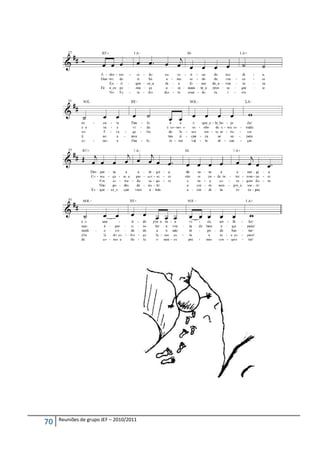 Reuniões de grupo JEF – 2010/2011
70
 