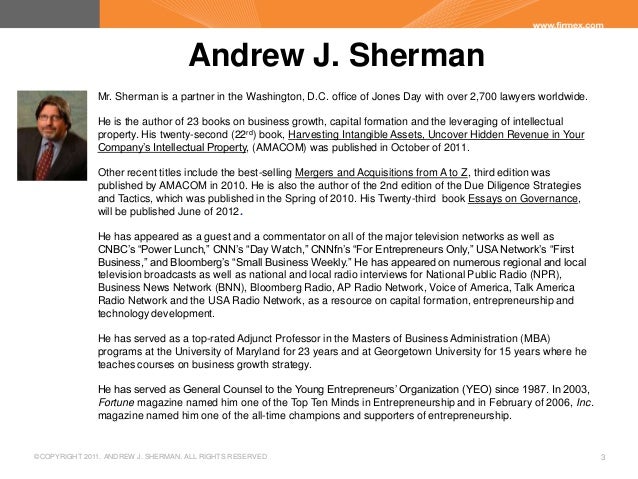 Firmex Harvesting Intangible Assets
