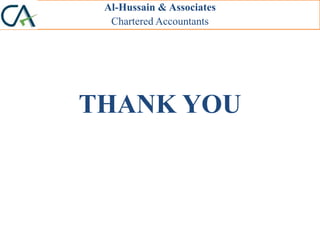 Al-Hussain & Associates
Chartered Accountants
THANK YOU
 