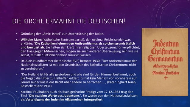 Kirche In Der Ns-zeit Zusammenfassung Katholische Kirche in der NS Zeit. Papst Pius und Hitler. | PPT