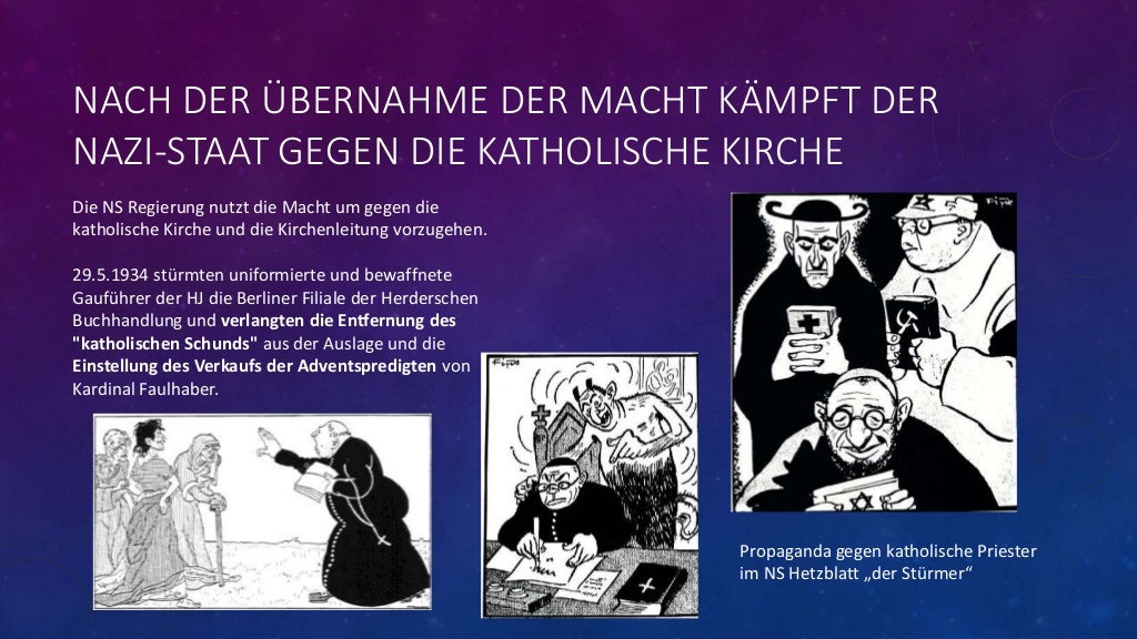 Katholische Kirche in der NS Zeit. Papst Pius und Hitler.