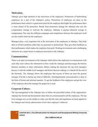 Firms management in Pakistan a case of Adamjee insurance company ...