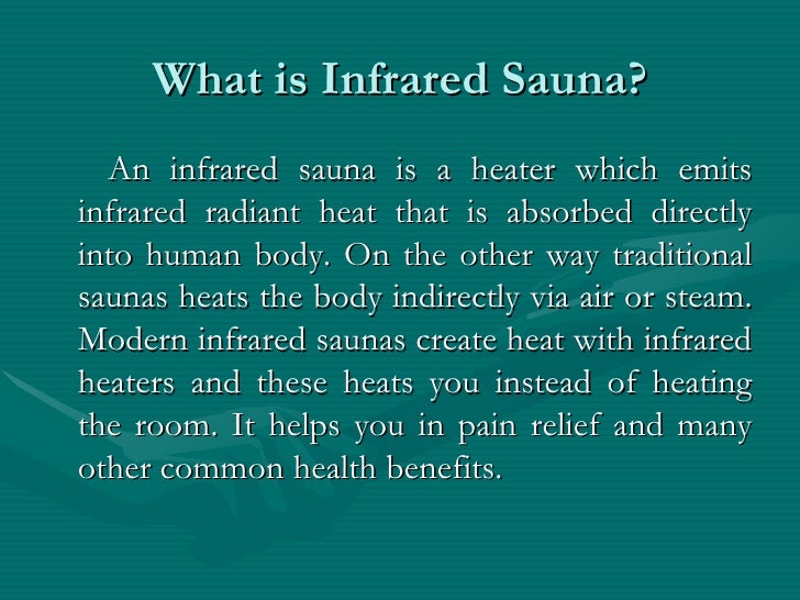 Far Infrared Sauna Benefits