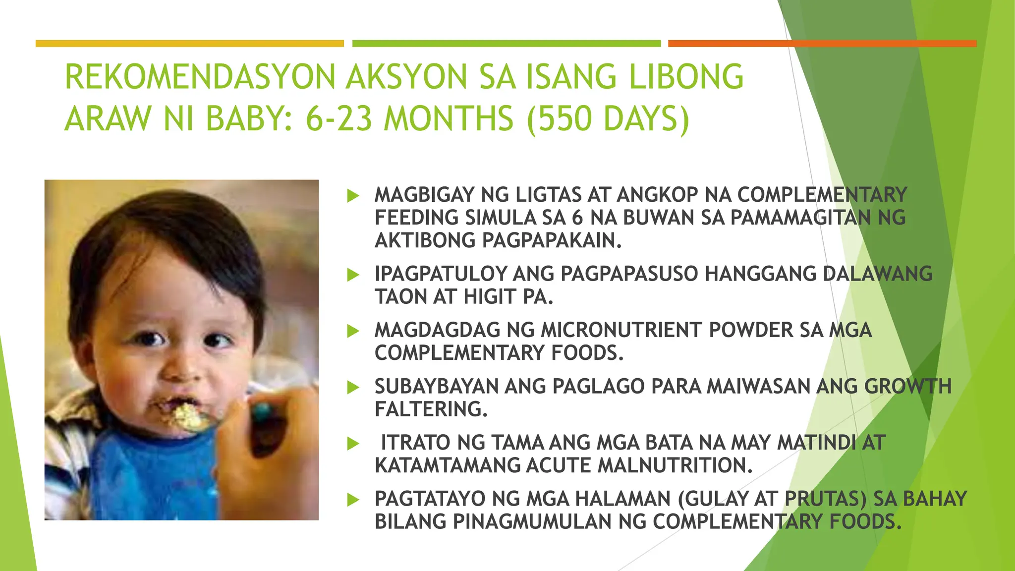 First 1000 days ni baby pahalagahan para sa malusog na kinabukasan