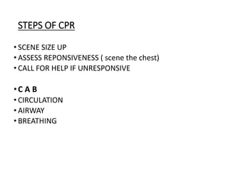 first-aid CPR Training to save someone life in cardiac arrest | PPT