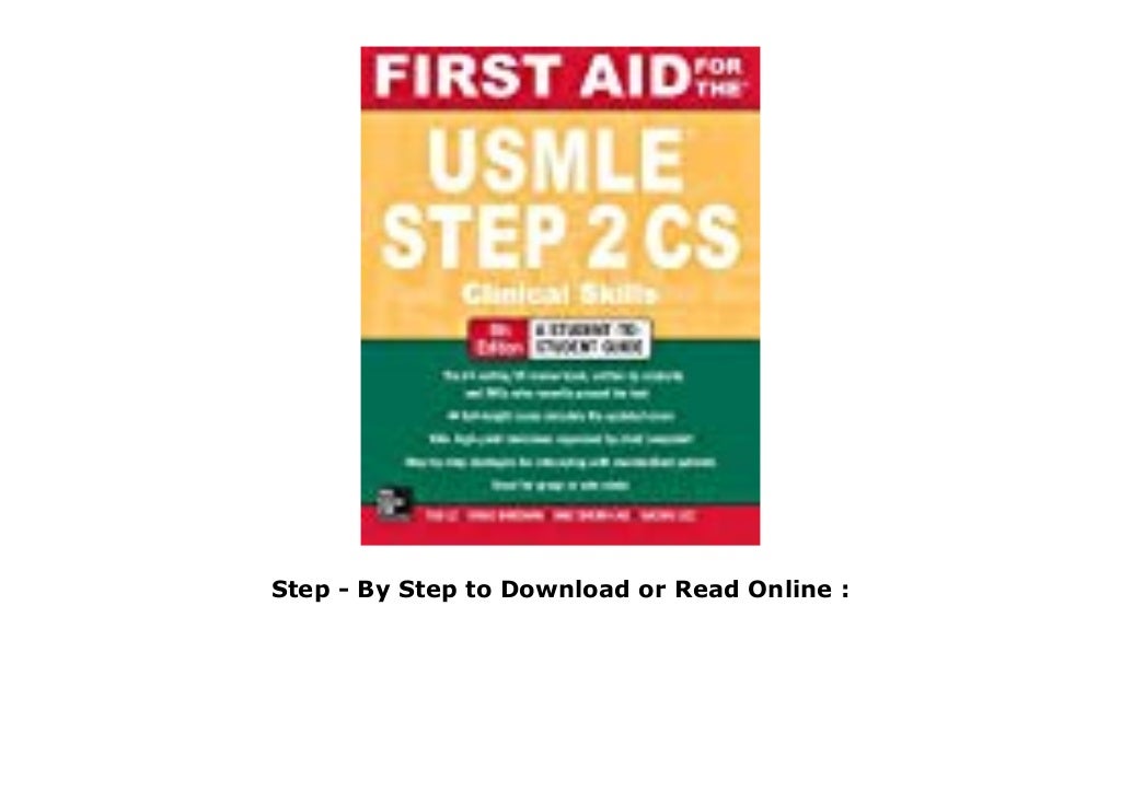 Best Book First Aid for the USMLE Step 2 CS Trial Ebook