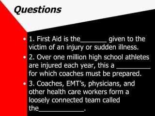 First Aid Fundamentals | PPT