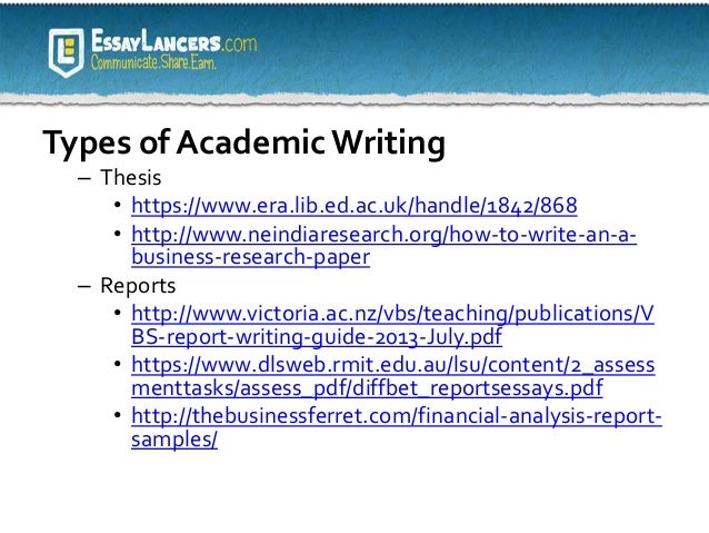 Does business writing differ from academic writing