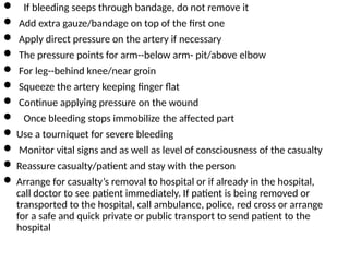 FIRST-AID PRESENTATIOn notes for basic n | PPTX