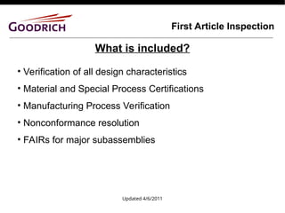 First Article Inspection Sign First-Article-Inspection-FAI-AS9102-Presentation.ppt