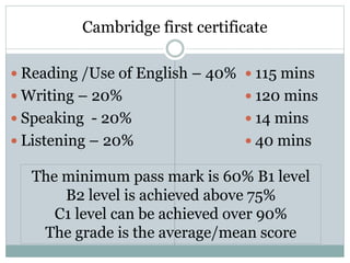 first-certificate-introduction-classroom.ppt