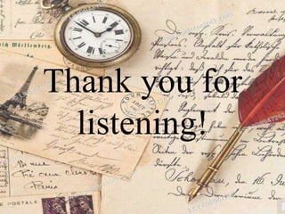 Thank you for
listening!
 