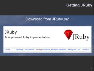 Getting JRuby Download from JRuby.org 