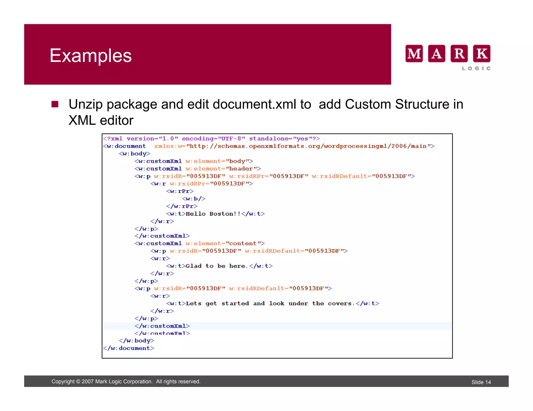First Encounters With Office Open Xml
