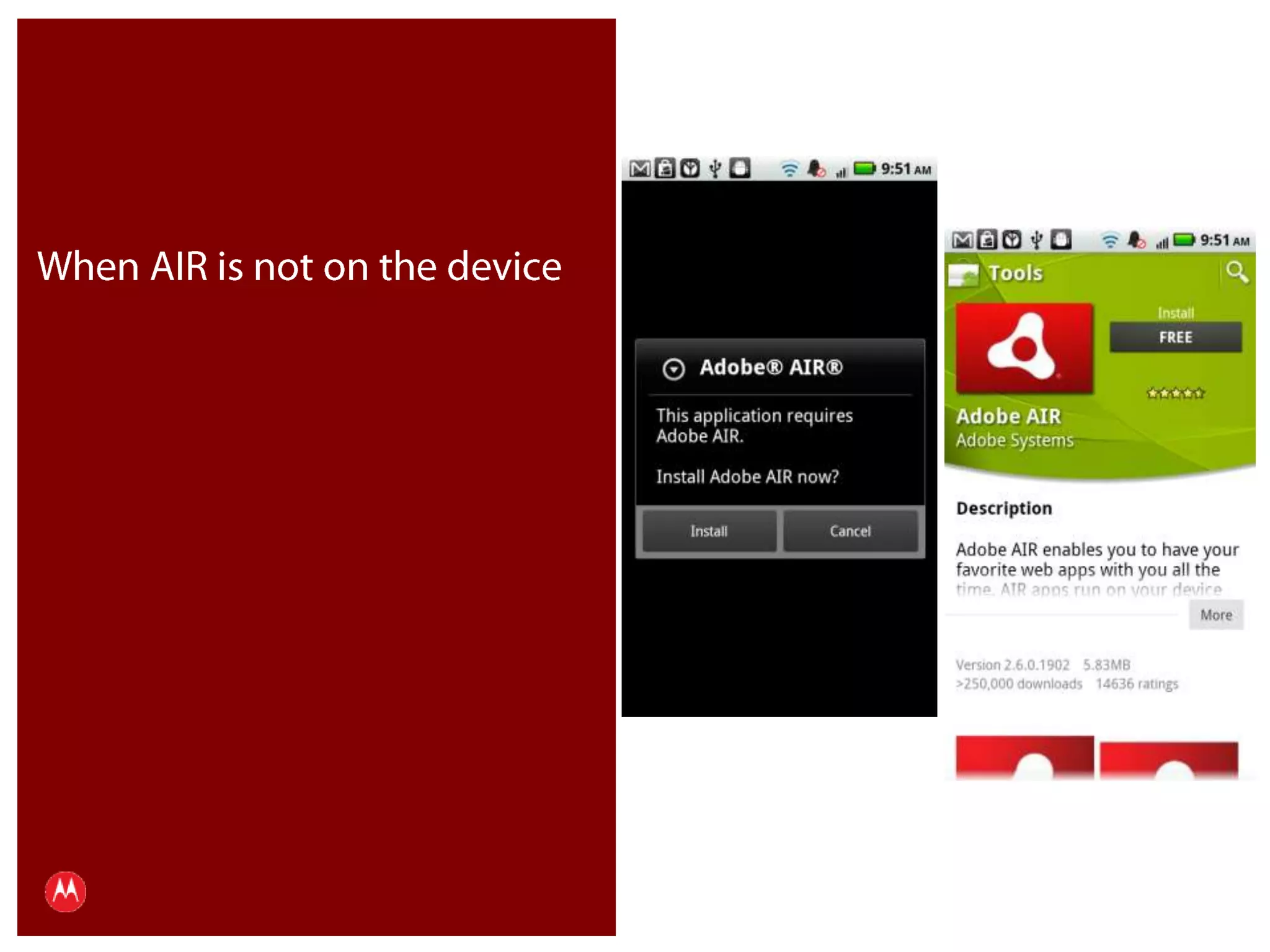 When AIR is not on the devicePresentation Title     Version 1.0      02.24.09