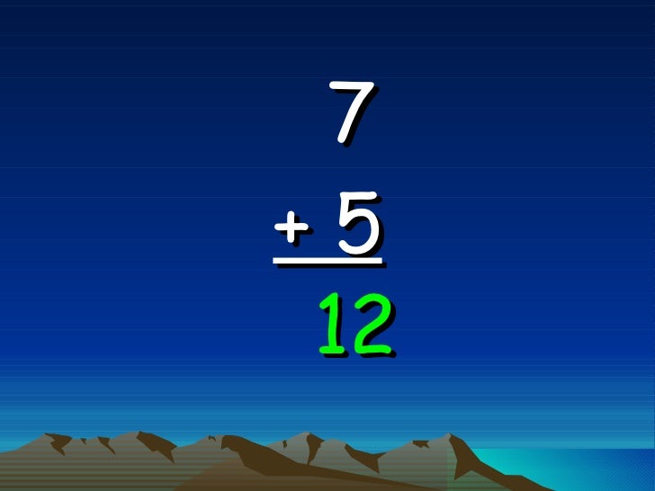 First Grade Math Facts