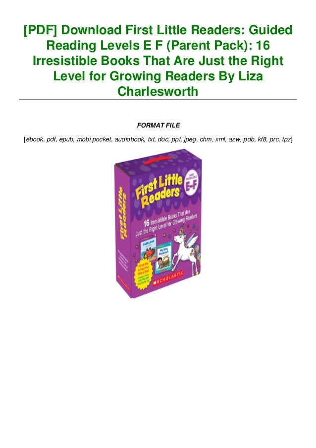 Pdf Download First Little Readers Guided Reading Levels E F Pare