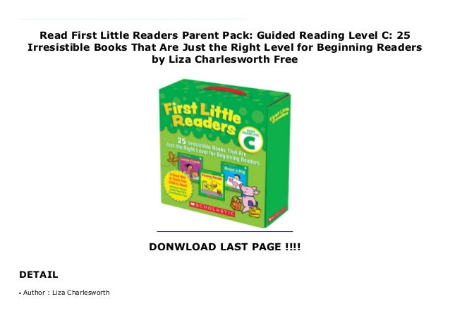 Read First Little Readers Parent Pack Guided Reading Level C 25 Ir