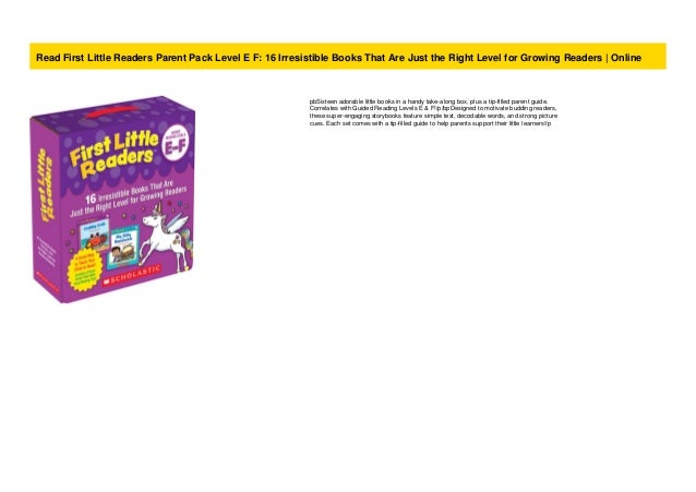 Read First Little Readers Parent Pack Level E F 16 Irresistible Boo Read First Little Readers Parent Pack Level E F 16 Irresistible Boo