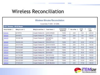 Wireless Reconciliation 